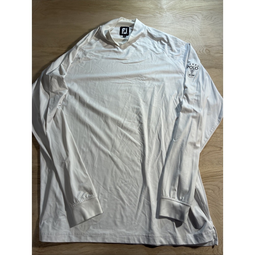 Foot Joy 4 Way Stretch Thermal Golf Mock Shirt Sz. Large Lockaway Golf‎ Logo
